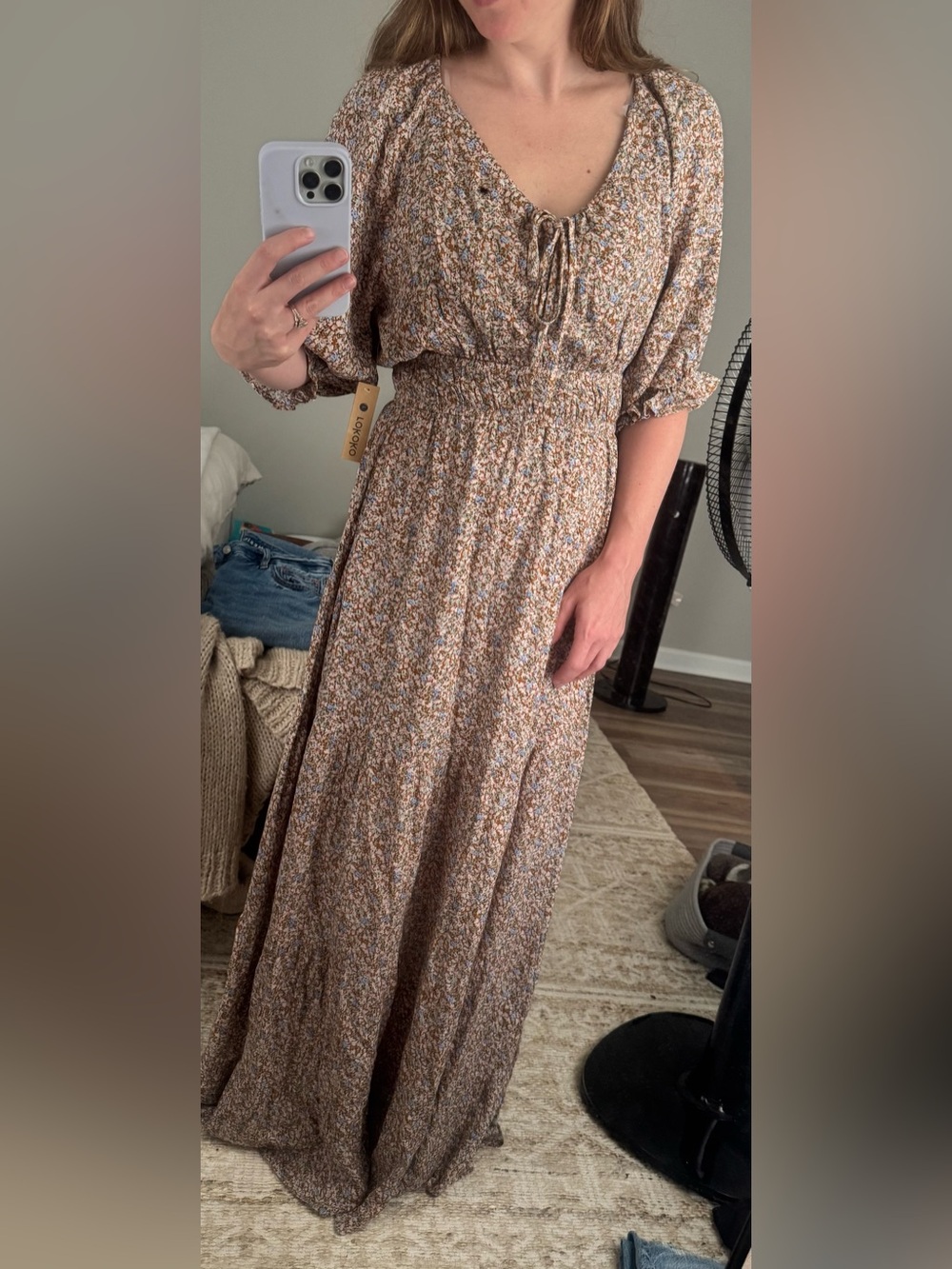 NWT Rokoko - Floral Smocked Waist Maxi Dress